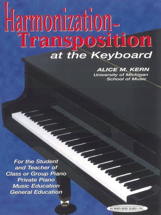 Cover image: Harmonization-Transposition at the Keyboard: Piano Theory Supplement 1st edition 9780874870596