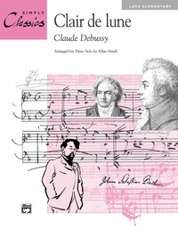 Cover image: Clair de lune (from "Suite Bergamasque"): Late Elementary Piano Solo 1st edition 9780739010525