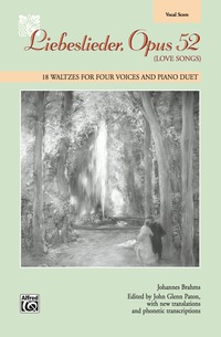 Cover image: Liebeslieder, Opus 52 (Love Songs): 18 Waltzes for Four Voices and Piano Duet 1st edition 9780739027950