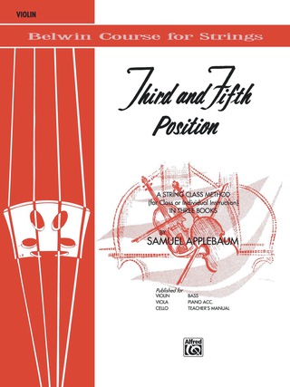Cover image: 3rd and 5th Position String Builder: For Violin 1st edition 9780769231365