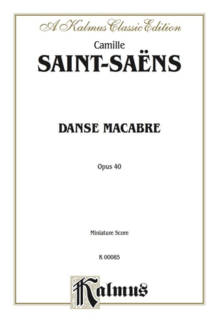 Cover image: Danse Macabre, Op. 40: Full Orchestra (Miniature Score) 1st edition 9780769267746