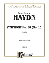 Cover image: Symphony No. 88 in G Major: Full Orchestra (Miniature Score) 1st edition 9780769282015