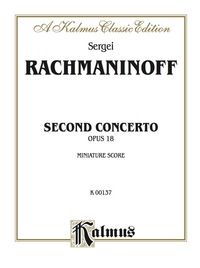 Cover image: Piano Concerto No. 2, Opus 18: Full Orchestra (Miniature Score) 1st edition 9780769235660