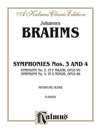 Cover image: Symphonies Nos. 3 & 4: Full Orchestra (Miniature Score) 1st edition 9780757902567