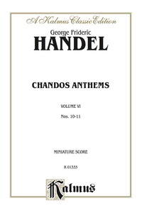 Cover image: Chandos Anthems, 10. The Lord Is My Light 11. Let God Arise (two versions): Miniature Score 1st edition 9780769286556