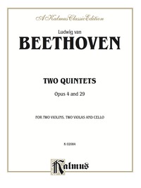 Cover image: Two Quintets, Op. 4 and Op. 29: For Two Violins, Two Violas, and Cello 1st edition 9780769290294