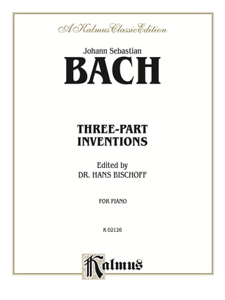 Cover image: Three-Part Inventions: For Piano 1st edition 9780757906480