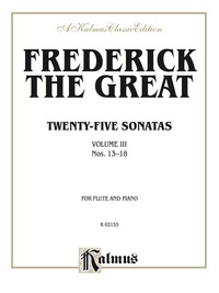 Cover image: Twenty-five Sonatas, Volume III (Nos. 13-18): Flute Collection 1st edition 9780757979019