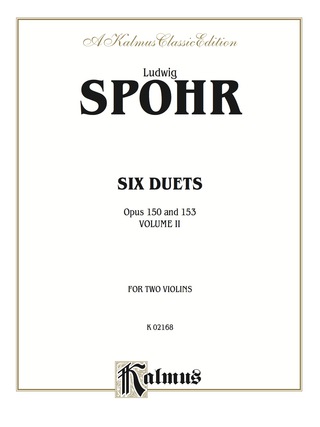 Cover image: Duets, Volume II, Op. 150 & 153: For Two Violins 1st edition 9780757980176