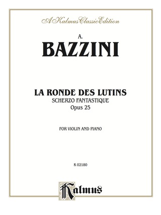 Cover image: La Ronde des Lutins (Scherzo Fantastique, Op. 25): For Violin and Piano 1st edition 9780757981982