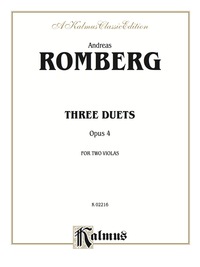 Cover image: Three Duets, Op. 4: Viola Duets 1st edition 9780757911262