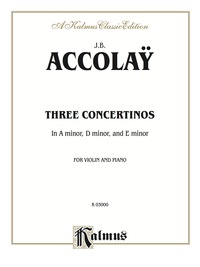Cover image: Three Concertinos: For Violin and Piano 1st edition 9780769257754
