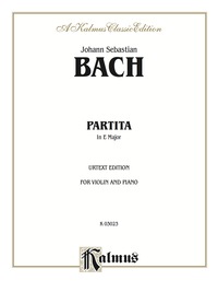 Cover image: Partita in E Major: For Violin and Piano 1st edition 9780769286600