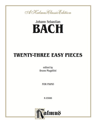 Cover image: Twenty-three Easy Pieces: For Piano 1st edition 9780769283555