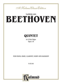 Cover image: Quintet, Opus 16: For Piano, Oboe, Clarinet, Bassoon and Horn 1st edition 9780757982774