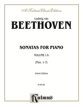 Cover image: Sonatas, Volume IA, Nos. 1-7 (Urtext Edition): For Advanced Piano 1st edition 9780769234106
