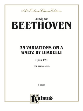 Cover image: Diabelli Variations: For Piano Solo 1st edition 9780769241395
