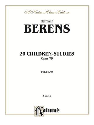 Cover image: 20 Children's Studies, Opus 79: For Piano 1st edition 9780769268965