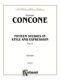 Cover image: Fifteen Studies in Style and Expression, Opus 25: For Piano 1st edition 9780757994067