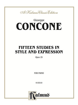 Cover image: Fifteen Studies in Style and Expression, Opus 25: For Piano 1st edition 9780757994067