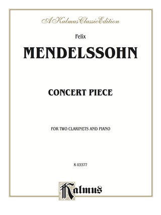 Cover image: Concert Piece: For Clarinet Duet (2 Clarinets with Piano Accompaniment) 1st edition 9780757904424