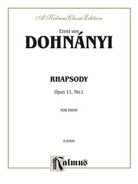 Cover image: Rhapsody, Opus 11, No. 1: For Advanced Piano Solo 1st edition 9780757905803