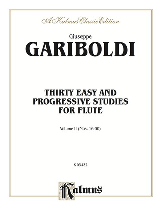 Cover image: Thirty Easy and Progressive Studies, Volume II (Nos. 16-30): For Flute 1st edition 9780769257471