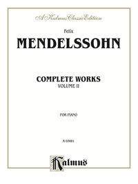 Cover image: Complete Works, Volume II: For Piano 1st edition 9780769234335