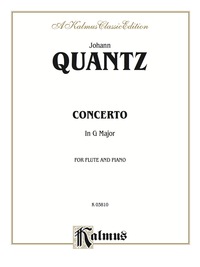 Cover image: Concerto in G Major: For Flute and Piano 1st edition 9780769296548