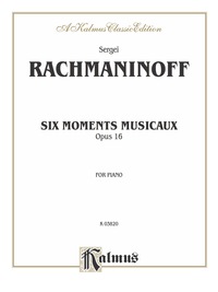 Cover image: Six Moments Musicaux, Op. 16: Piano Collection 1st edition 9780769240985