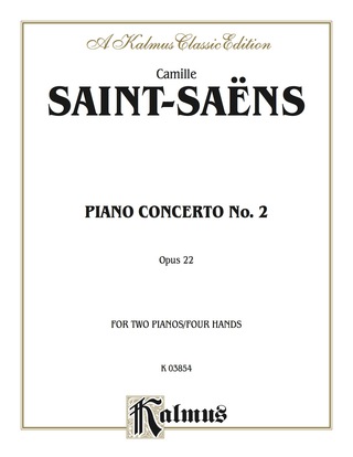 Cover image: Piano Concerto No. 2 in G Minor, Op. 22: Piano Duo (2 Pianos, 4 Hands) 1st edition 9780769241234