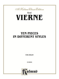 Cover image: Ten Pieces in Different Styles for Organ (1st Suite) 1st edition 9780769291871