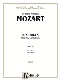 Cover image: Six Duets, Volume II (Nos. 4-6): For Two Clarinets 1st edition 9780769278179