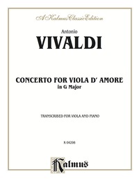 Cover image: Concerto for Viola d'Amore: For Viola and Piano 1st edition 9780769271194