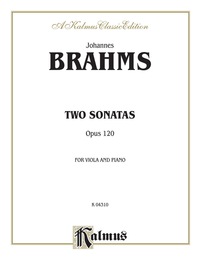 Cover image: Two Sonatas, Opus 120: For Viola and Piano 1st edition 9780769294544