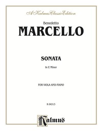 Cover image: Sonata in E Minor: For Viola and Piano 1st edition 9780769297583