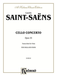 Cover image: Cello Concerto, Opus 33: For Viola and Piano 1st edition 9780757903977