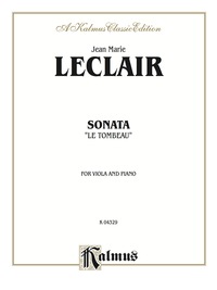 Cover image: Sonata "Le Tombeau": For Viola and Piano 1st edition 9780769298191