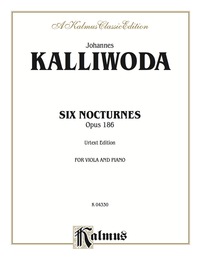 Cover image: Six Nocturnes, Opus 186: For Viola and Piano 1st edition 9780757912504