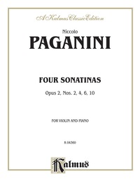 Cover image: Four Sonatinas, Opus 2 Nos. 2, 4, 6, 10: For Violin and Piano 1st edition 9780769295664