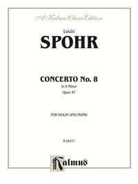Cover image: Concerto No. 8, Opus 47: For Violin and Piano 1st edition 9780769261485