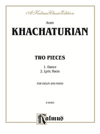 Cover image: Two Pieces: For Violin and Piano 1st edition 9780769294216