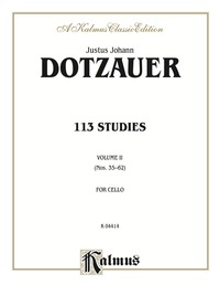 Cover image: 113 Studies, Volume II: For Cello 1st edition 9780769293653