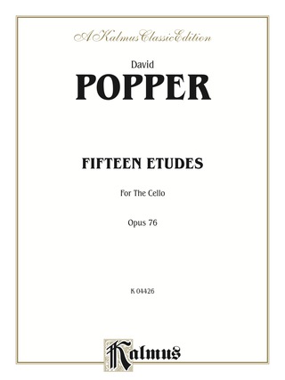 Cover image: Fifteen Etudes for Cello, Op. 76: Cello Etudes with Second Cello Accompaniment 1st edition 9780769257976