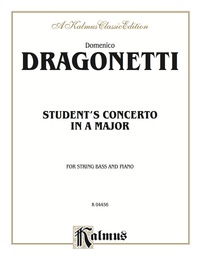 Cover image: Student's Concerto in A Major: For String Bass and Piano 1st edition 9780769261492