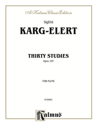 Cover image: Thirty Studies, Opus 107: For Flute 1st edition 9780757977534