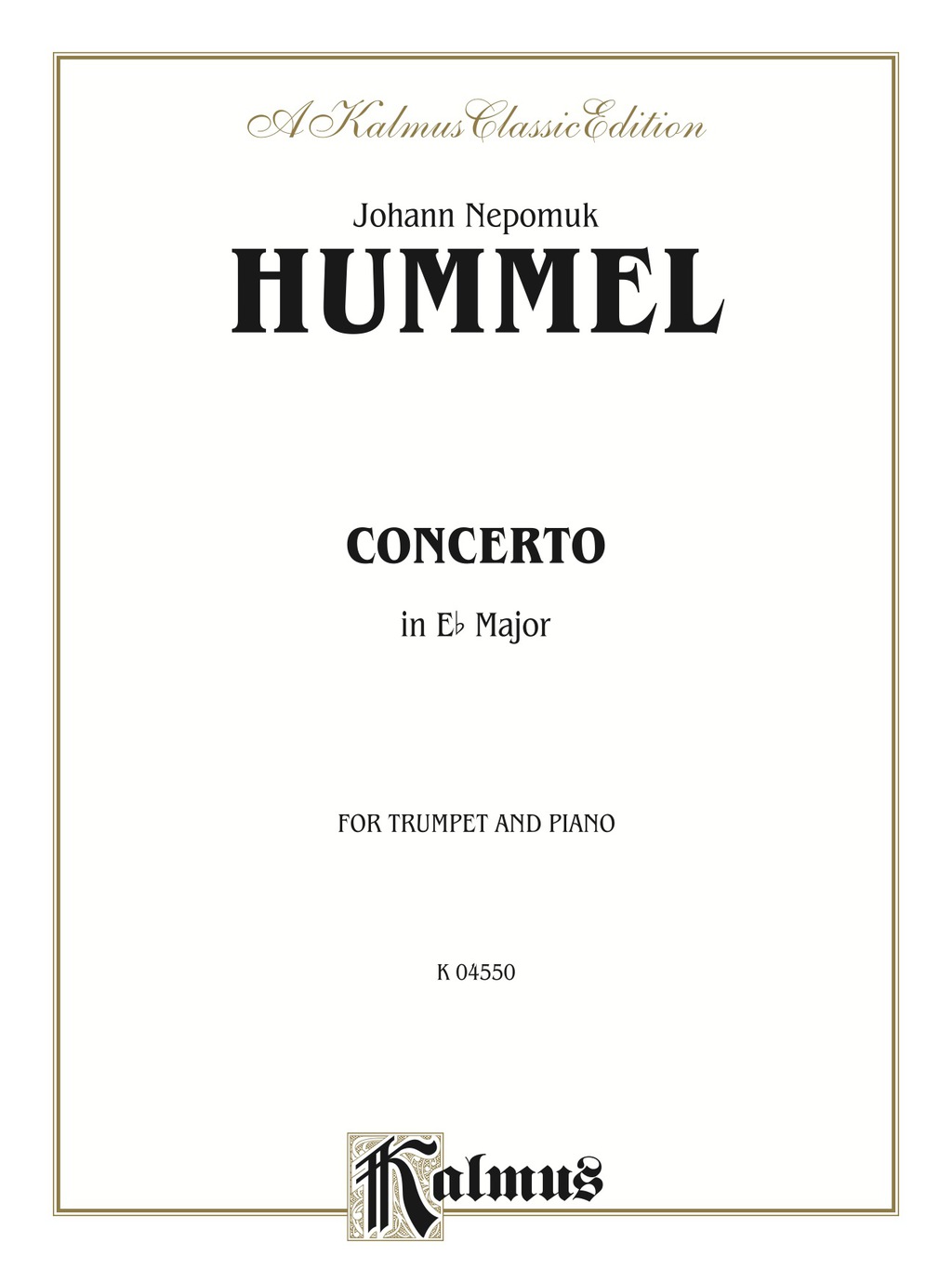 Trumpet Concerto: B-Flat Cornet (Trumpet) Solo - 1st Edition (eBook)