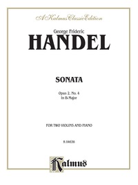 Cover image: Sonata in B-flat Major, Opus 2, No. 11: For Two Violins and Piano 1st edition 9780769295039