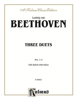 Cover image: Three Duets: For Violin and Viola 1st edition 9780769293080