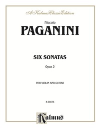 Cover image: Six Sonatas for Violin and Guitar, Opus 3: Classical Guitar Ensemble 1st edition 9780757921896